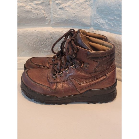 Footprints by Birkenstock Brown leather women's hiking boot size 37 U.S 6-6.5 - Picture 2 of 8